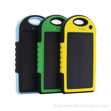 5000mAh Sports Design Waterproof USB Solar Charger Power Bank